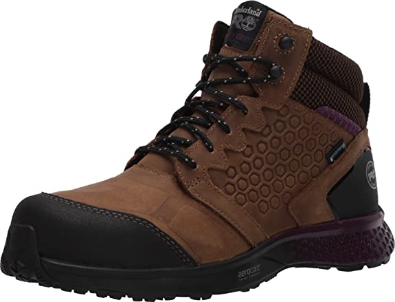 Timberland PRO Women's Reaxion Athletic Hiker Work Shoe Industrial Boot, Brown/Purple
