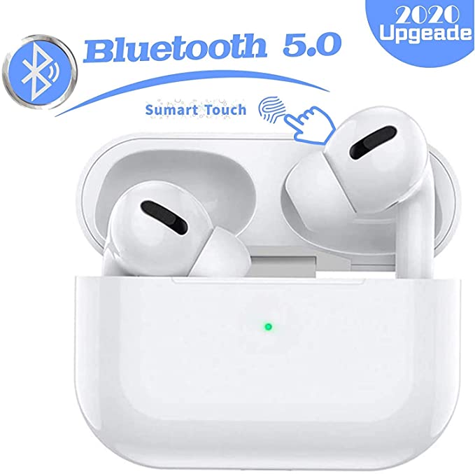 Bluetooth 5.0 Wireless Headphones,Touch Headphones with Microphone, Automatic Pairing, IPX5 Waterproof HIFI Stereo Headphones,for Apple/Airpods/Android/iphone/Airpods2/AirPods Pro