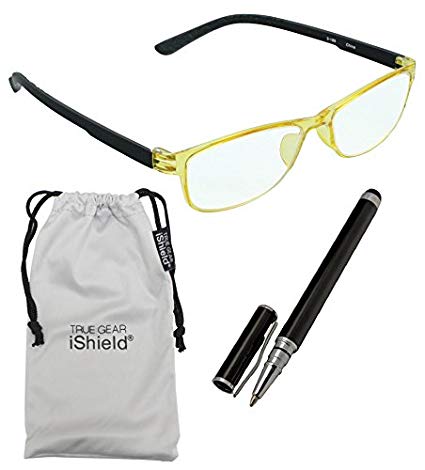 True Gear iShield Anti Reflective Coated Reading Glasses - Ultra Thin Frame ( 1.50) - Yellow/Black