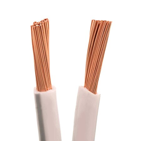 AWG 13 - 2x2,5mm² - 10m Role | DCSk HiFi Copper Loud Speaker Cable white | 99,99% OFC pure Copper