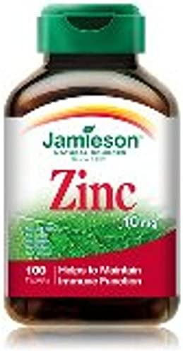Zinc 10 mg-100 Tablets Brand: Jamieson Laboratories