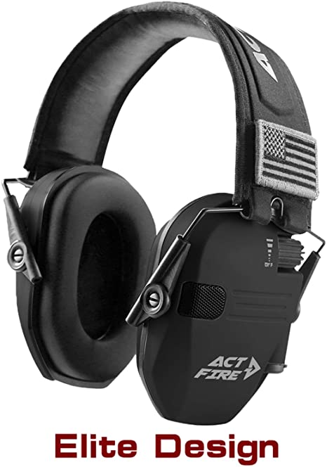 ACT FIRE Shooting Ear Protection Electronic Shooting Earmuffs Ultimate Combat Design