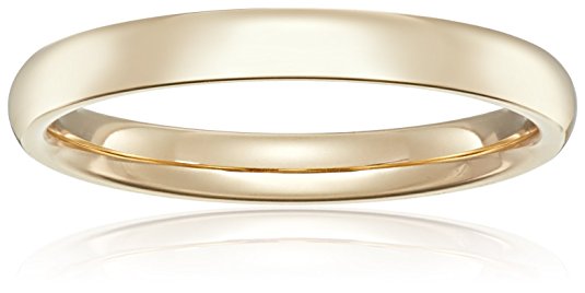 Standard Comfort Fit 14K Gold Wedding Band, 4mm