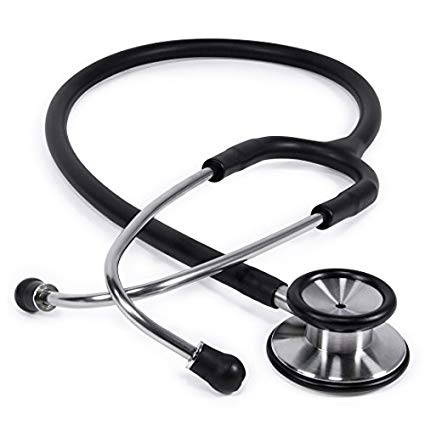 Clinical Grade Dual-Head Stethoscope by GreaterGoods. Classic Lightweight Design for The Medical Professional