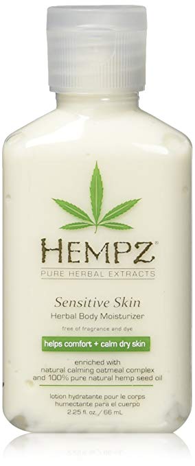 Hempz Sensitive Skin Herbal Body Moisturizer, 2.25 Ounce