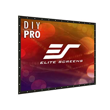 Elite Screens DIY PRO, Indoor Outdoor Portable Projector screen PVC 193-inch 4:3, 8K 4K Ultra HD 3D Movie Theater Cinema 193" Projection Screen with Grommets, Roll-Up Hang Anywhere, DIY193V1