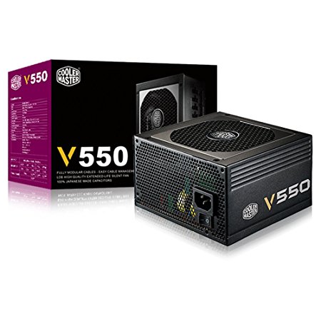 Cooler Master V550 - 550W Compact Fully Modular 80 PLUS Gold Power Supply RS550-AFBAG1-US