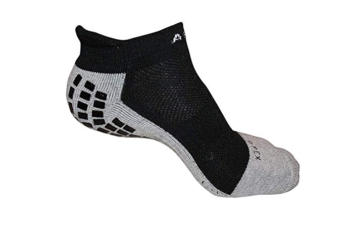 #1 Non Slip Ankle Sport Socks, THE BEST Traction Technology Inside and Outside of Socks,