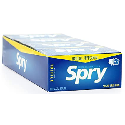 Spry, Gum Xylitol Peppermint, 10 Count