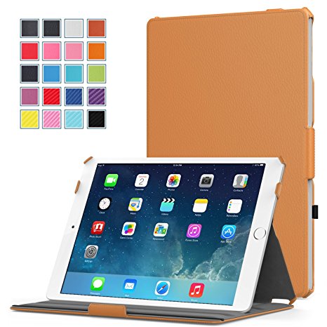 iPad Air 2 Case - MoKo Slim-Fit Multi-angle Folio Cover Case for Apple iPad Air 2 (iPad 6) 9.7 Inch 2014 Tablet, ORANGE (with Auto Sleep / wake, Not fit iPad Air 2013)