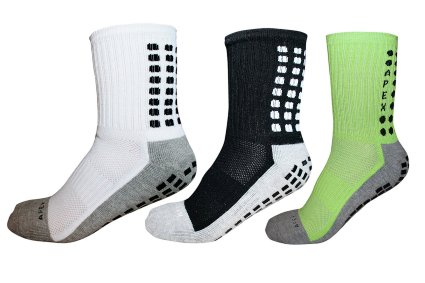 Grip Socks, Non Slip Sport Socks, Traction Technology Inside and Outside of Socks, No More Blisters, Anti Slip, Grip Socks for All Sports Basketball, Soccer, Football, Baseball, Running, Hiking