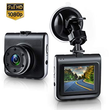 Dash Cam, Lstiaq Mini Dash Camera for Cars with FHD 1080P, 2.0" LCD, 170 Degree Wide-Angle View Lens, G-Sensor, WDR, Loop Recording, Great Night Vision (1080P) (Black)