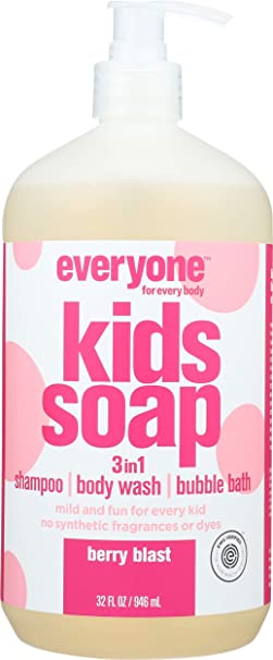 Everyone, Soap 3 in 1 Kids Berry Blast, 32 Ounce