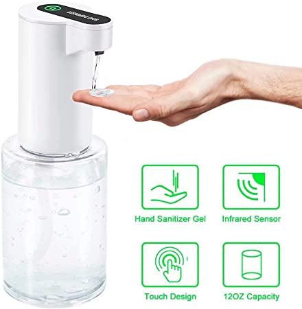 Hand Sanitizer Dispenser for Hand Sanitizer Gel, Automatic Touchless Soap Dispenser - 12OZ(350ml)