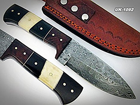 Price Reduced - BC-T-055 - Custom Handmade Damascus Steel Knife- Beautiful knife