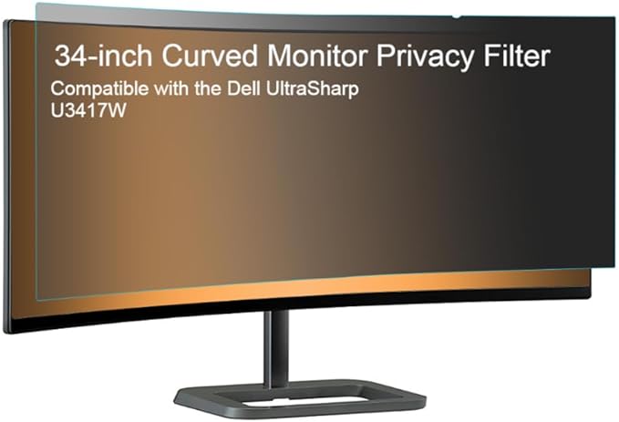 Photodon Privacy Filter for The Dell UltraSharp U3417W 34-Inch Curved Monitor with Kit
