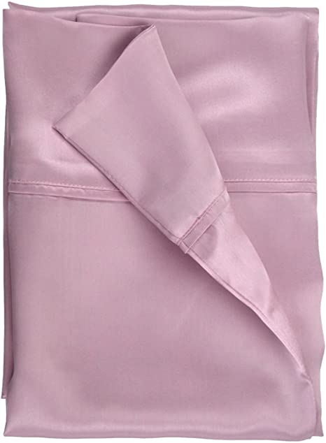 Silk 100% Mulberry Pillowcases - Classic Charmeuse - Iris Colors/Pillowcase Size King