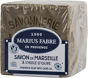 Marius Fabre Cube of Pure Marseilles Soap (200G, 1. Green (Olive Oil))