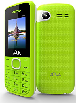 Aqua Neo Plus - 2000 mAh Battery Dual SIM Basic Keypad Mobile Phone with Vibration Feature - Green