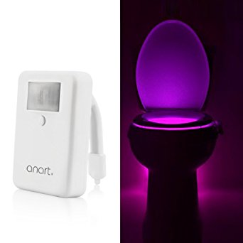 ANART Motion Activated Toilet Nightlight, 16 color-cycle, Makes POTTY Training FUN!