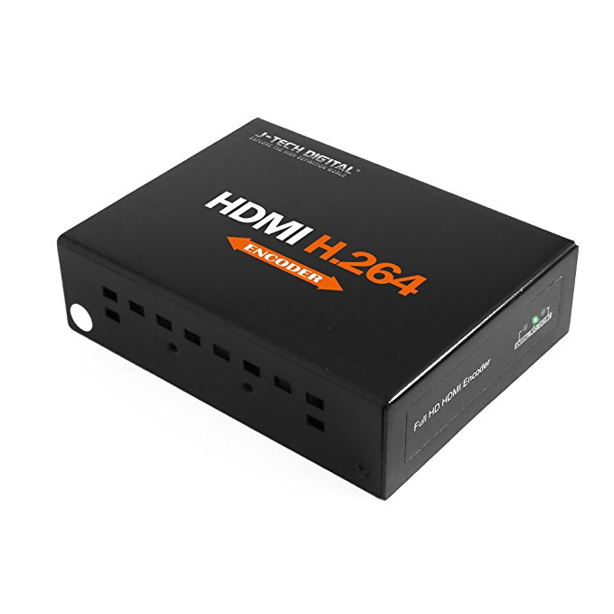 J-Tech Digital H.264 Encoder Supports RTSP, RTP, RTMP, HTTP, UDP Protocol and ONVIF for IPTV, Live Broadcast Supports Youtube, Facebook, Dacast