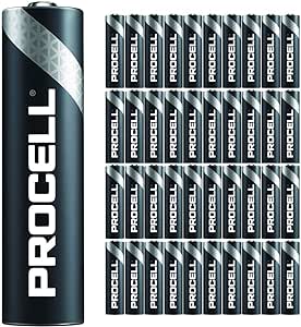 40 Pack - Duracell Procell AAA Batteries | 1.5V Industrial Power Alkaline Battery | Home or Office Use | Car Air Freshener Promo Pack | Reliable Long Lasting Power