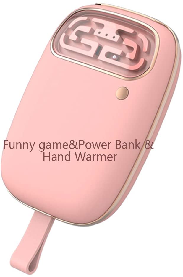 Sunartec Hand Warmers Rechargeable with Interesting Interactive Game,10000 mAh Power Bank Large Capacity Hand Warmer Portable Charger with LED Light, Safety Mini Power Pocket for Gift