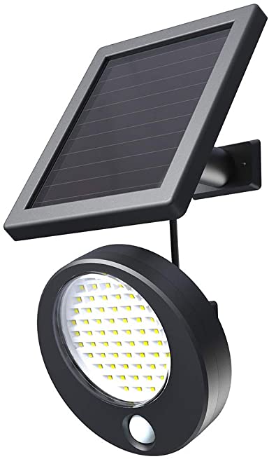 66 LED Solar Motion Sensor Light-Can Be Charged Properly Even On Rainy/Cloudy Days-Adjustable Lighting Angle and Solar Panel-IP65 Waterproof DIY Security Motion Light