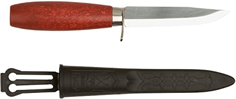 Morakniv Classic Craftsmen 612 Utility Knife with Carbon Steel Blade and Finger Guard, 4.2-Inch