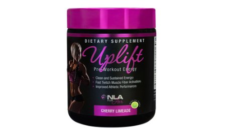 NLA For Her Uplift Pre Workout Supplement, Cherry Limeade, 40 Servings