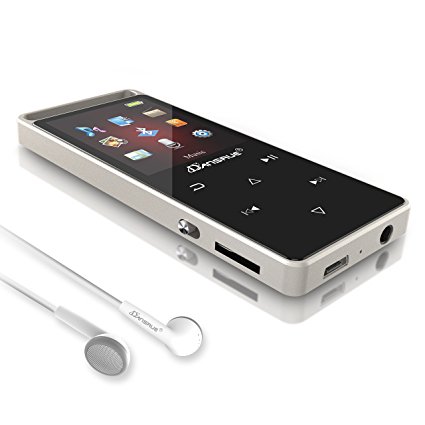 8GB MP3 Music Player with Bluetooth, Portable Lossless Digital Audio Player Touch Button with FM Radio, 1.8 Inch Color Screen, HD Sound Quality Earphone (Expandable Up to 128GB)