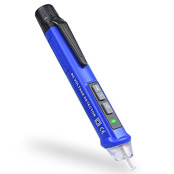 Non-Contact Voltage Tester, BEBONCOOL Electrical Voltage Detector Pen 12-1000V AC Inductive Electric Tester Pen Digital Multi-meter Volt Meter with Alarm Mode Live/Null Wire Judgment, UV Blacklight