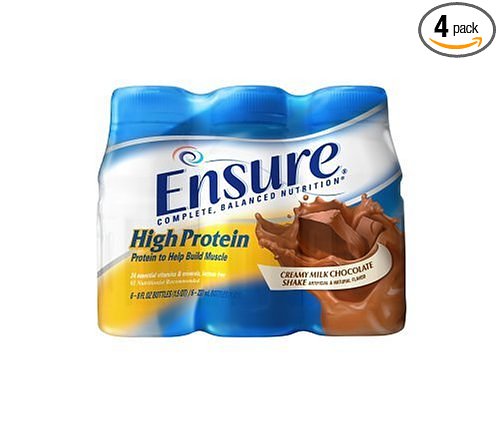 Ensure High Protein Complete Balanced Nutrition Drink, Ready to Use, Creamy Milk Chocolate, 24- 8 Fluid Ounce Bottles