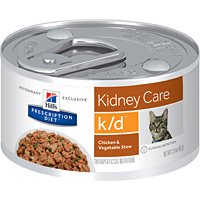 Hill'S Prescription Diet Kidney Care Chicken & Veg Stew Flavor Canned Cat Food, 2.9 Oz, 24-Pack, Small