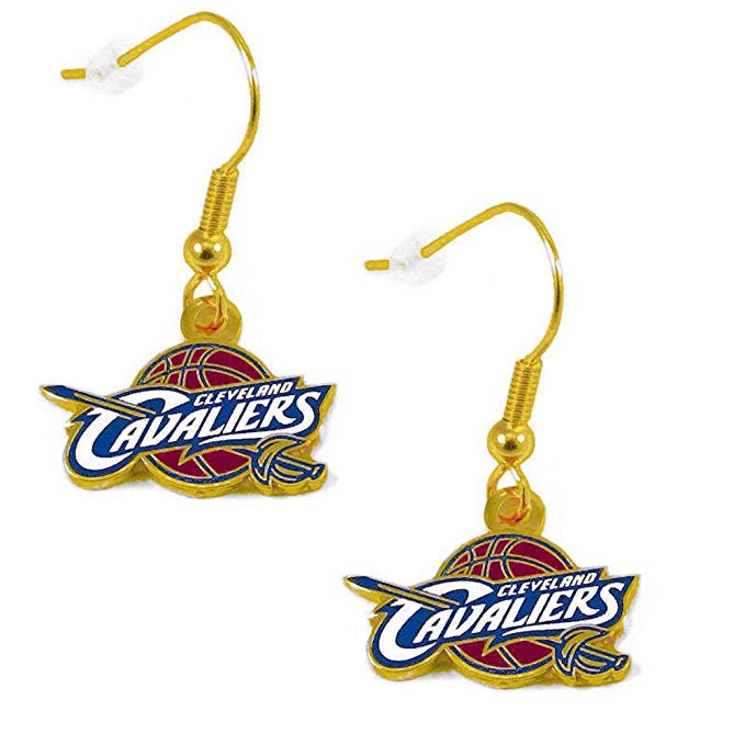 Cleveland Cavs Cavaliers NBA Sports Team Logo French Hook Style Charm Gift Dangle Earring Set