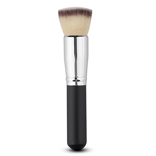 Oshide Professional Wooden Handle Make Up Brush Powder Foundation Kabuki Makeup Brush - Flat Top