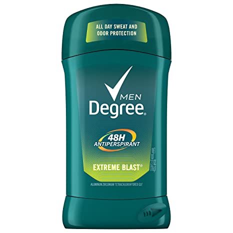 Degree Men Original Antiperspirant Deodorant 48-Hour Odor Protection Extreme Blast Mens Deodorant Stick 2.7 oz