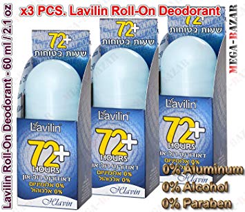 Pack of 3 Lavilin Deodorant Roll-On (Blue)