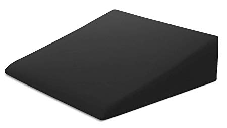 Xtreme Comforts Hypoallergenic Memory Foam Bed Wedge Microfiber Cover Designed to Fit Our (27 'x 25" x 7") Bed Wedge Pillow (Black)