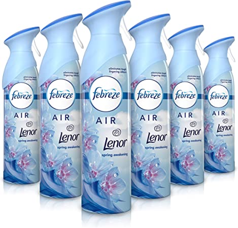 Febreze Air Freshener Spray, Spring Awakening, 300 ml, Pack of 6