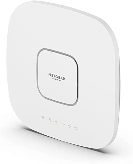 NETGEAR Cloud Managed Wireless Access Point (WAX630E) - WiFi 6E Tri-Band AXE7800 Speed | Mesh | MU-MIMO | 802.11axe | Insight Remote Management | PoE   | Power Adapter not Included