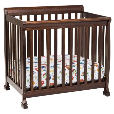 DaVinci Kalani 2-in-1 Mini Crib and Twin Bed In Espresso Finish