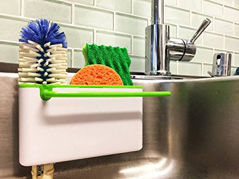 Star Element Sink Caddy Kitchen Soap ,Sponge Holder and Brush Holder. Multifunction Sink Organizer for Countertop