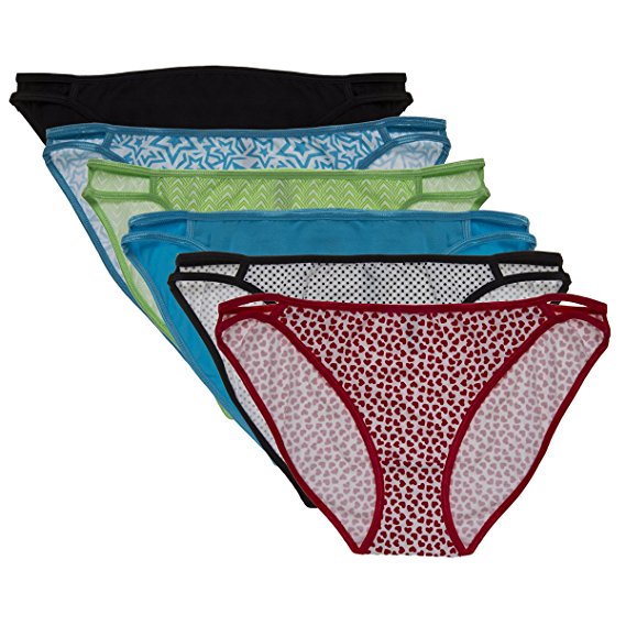 6 Pack Ladies Cotton String Bikini Sexy Women Briefs Underwear Panties