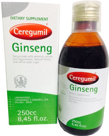Ceregumil Liquid Ginseng 250ml to Help Fight Physical and Mental Fatigue Boost Overall Daily Performance Concentration and Reflexes