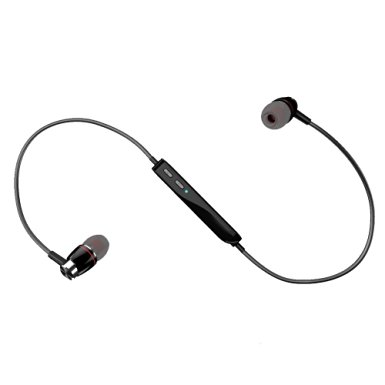 IYOOVI Bluetooth Wireless Sports Earbuds Earphones with Mic H08 for iPhone 6 6s (Black)