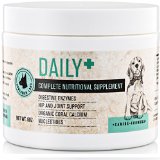 Best Probiotics for Dogs Plus Hip and Joint Support 100 Natural All in One Pet Supplements Powder Odorless and Tasteless with Organic Calcium Digestive Enzymes for Diarrhea Gas Allergies Arthritis Pain Relief and Super Immune Boost for Your Dog