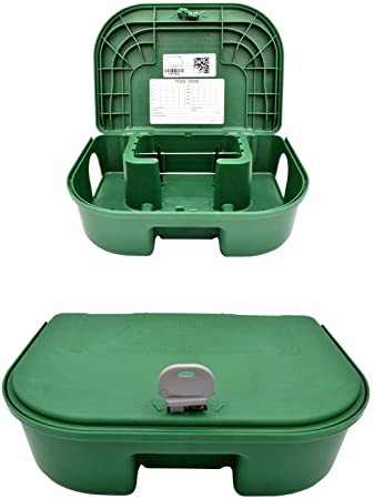 Exterminators Choice Bait Stations and One Key Included Bait Box Heavy Duty for Rats Mice and Other Pests Bait not Included…