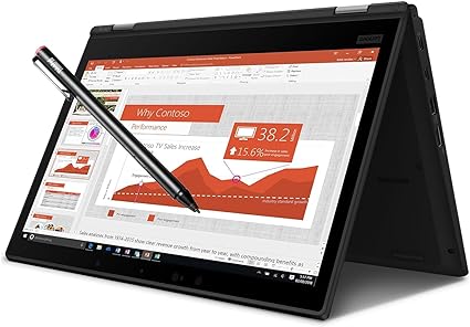 Lenovo ThinkPad L390 Yoga Touchscreen Business Laptop, 13.3" FHD (1920x1080), Intel Core i5-8365U 1.6 GHz Up to 4.1GHz, 16GB RAM, 512GB SSD, Webcam, Windows 10 Pro(Renewed)