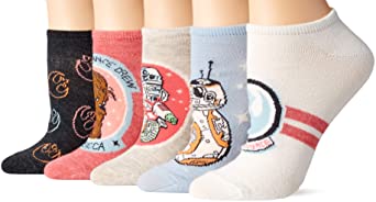 Star Wars Women's 5 Pack No Show Socks